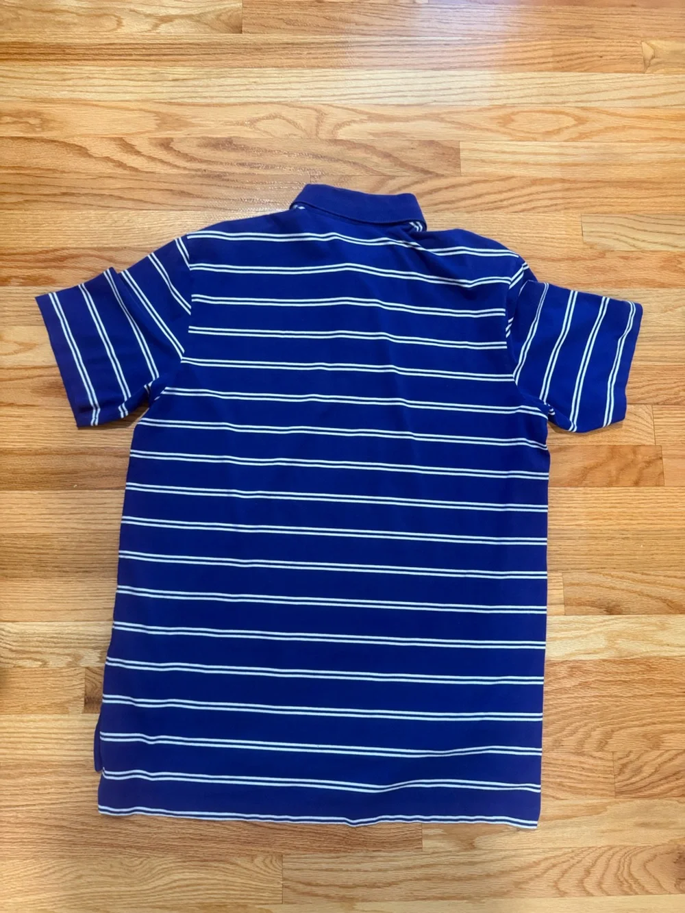 Polo Golf Ralph Lauren Men’s Large Blue White Striped Pima Cotton Polo
